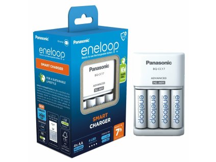 K-KJ17MCC40E Panasonic Eneloop EKO nabíjačka BQ-CC17 + 4x nabíjateľné batérie R6/AA 2000 mAh