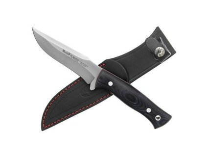 Muela POINTER-12M univerzálny nôž do prírody 12 cm, čierno-modrá, Micarta, kožené puzdro