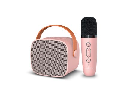 Maxlife MXKS-100 pink Bluetooth karaoke reproduktor, ružová (OEM0200496)