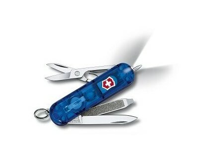 Victorinox 0.6226.T2 Signature Lite Sapphire multifunkčný nôž 58 mm, modrá, LED, 7 funkcií