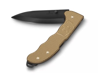 Victorinox 0.9415.DS249 Evoke BS Alox Beige vreckový nôž, 4 funkcie, hnedá - bežová