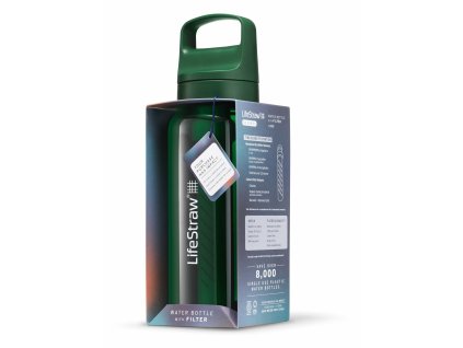 LGV41LGRWW Lifestraw Go 2.0 Water Filter Bottle 1L Terrace Green