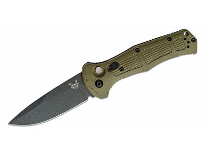 Benchmade 9070BK-1 CLAYMORE Ranger Green automatický taktický nôž 9 cm, čierna, zelená, Grivory