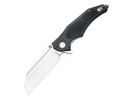 Artisan 1813P-BBK Apache Nomad vreckový nôž 9,4 cm, Stonewash, čierna, G10, hliník, rozbíjač skla