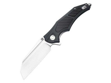 Artisan 1813P-BCF Apache Nomad vreckový nôž 9,4 cm, Stonewash, čierna, hliník, uhlíkové vlákno