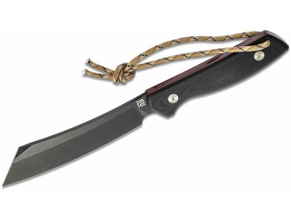 Artisan 1815B-BRE Tomahawk outdoorový nôž 16 cm, čierna, červená, G10, puzdro Kydex