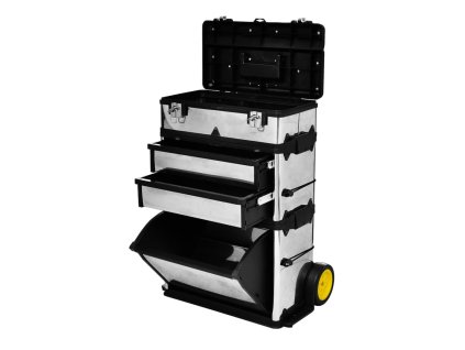 3-dielny pojazdný box na náradie