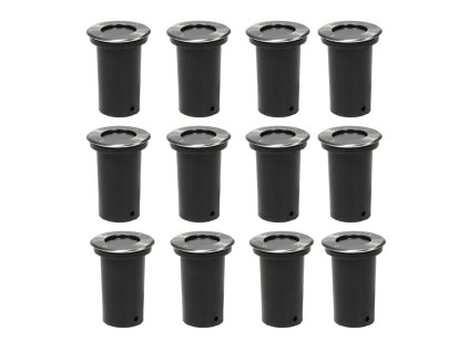 Multidom Vonkajšie zapustené svetlá 12 ks, okrúhle