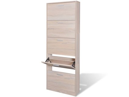 Drevený botník s 5 priehradkami, dub