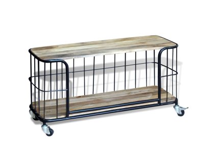 Multidom TV stolík z masívneho mangového dreva, 100x40x45 cm