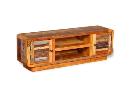 Multidom TV skrinka, recyklovaný masív 120x30x40 cm