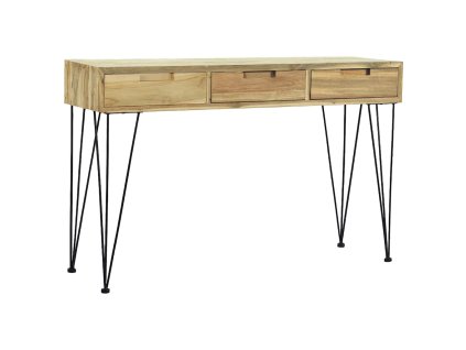 Multidom Príručný stolík, 120x35x76 cm, masívne teakové drevo