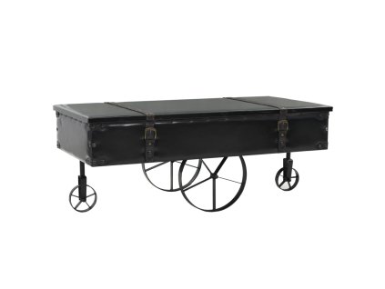 Multidom Konferenčný stolík, MDF a jedľové drevo 110x55x43 cm