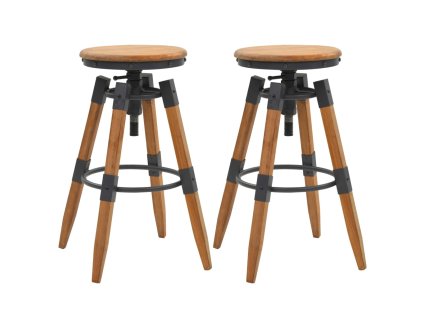 Multidom Barové stoličky 2 ks, jedľový masív