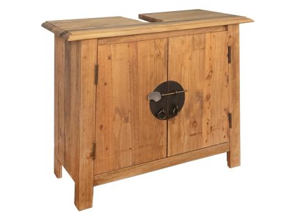 Multidom Kúpeľňová skrinka, borovicový masív 70x32x63 cm