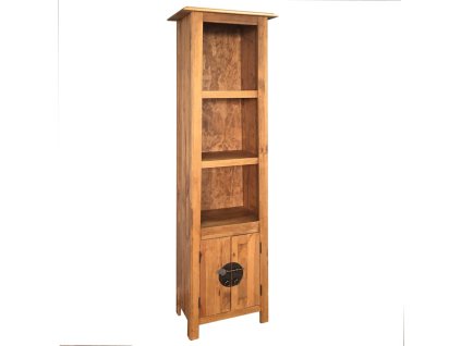 Multidom Voľne stojaca kúpeľňová skrinka, borovicový masív 48x32x170 cm