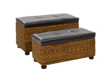 Multidom Sada lavíc, 2 kusy morská tráva hnedá