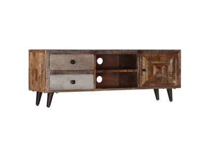 Multidom TV skrinka 118x30x40 cm masívne mangovníkové drevo