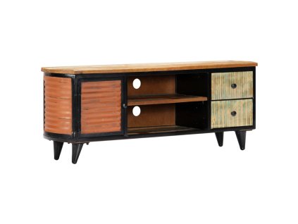 Multidom TV skrinka 120x30x45 cm, recyklovaný masív
