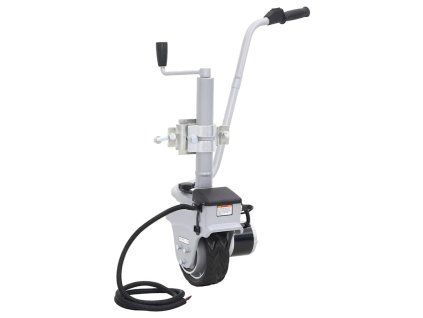 Hliníkové oporné koliesko na presúvanie prívesu s motorom 12 V 350 W