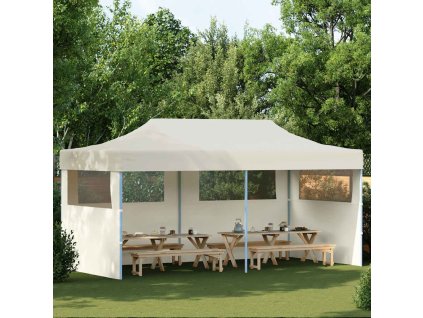 Multidom Krémový skladací párty stan 3 x 6 m