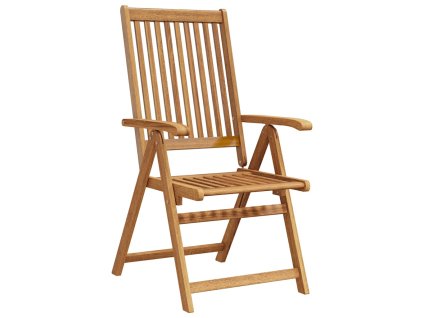 Multidom Skladacie záhradné stoličky 2 ks, akáciový masív, hnedé