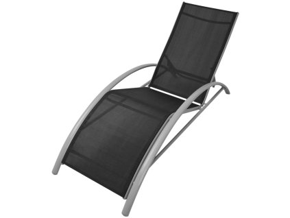 Multidom Záhradné ležadlo, hliník, čierne