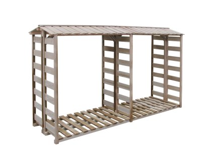 Multidom Prístrešok na drevo 300x90x176 cm, impregnovaná borovica