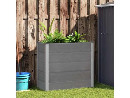 Multidom Vyvýšený záhradný záhon, WPC 100x50x91 cm, sivý