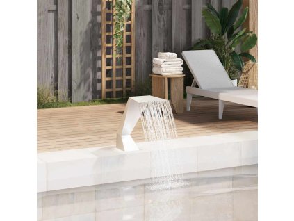 Multidom Bazénová fontána, nehrdzavejúca oceľ 64x30x52 cm, strieborná