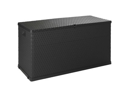 Multidom Záhradný úložný box, antracitový 120x56x63 cm, PP ratan