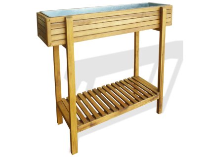 Multidom Vyvýšený záhradný záhon, akáciový masív a zinok