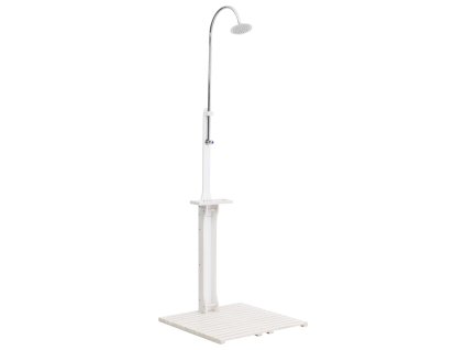 Multidom Záhradná sprcha biela drevená