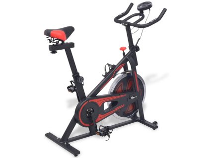 Multidom Cyklotrenažér so snímačom pulzu, čierno červený