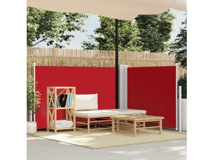 Multidom Zaťahovacia bočná markíza, červená 100x600 cm