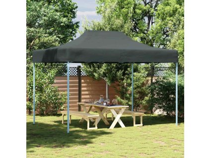 Multidom Profesionálny skladací párty stan oceľový 3x4 m antracitový