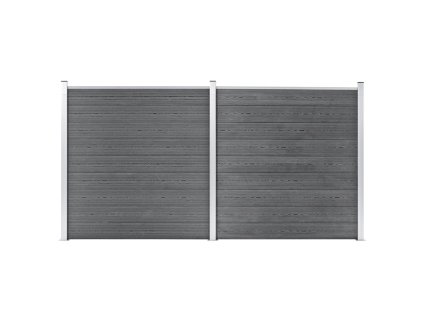 Multidom Záhradný plot, WPC 353x186 cm, sivý