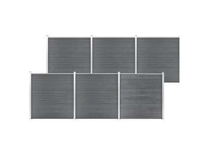 Multidom Záhradný plot, WPC 1045x186 cm, sivý