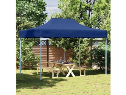 Multidom Profesionálny skladací párty stan modrý 3x4 m oceľový