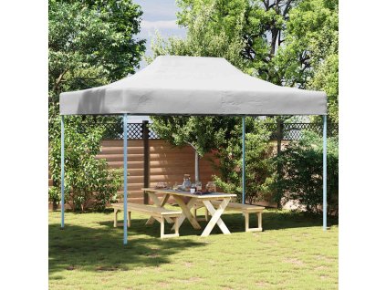 Multidom Profesionálny skladací párty stan biely 280x410x315 cm oceľový