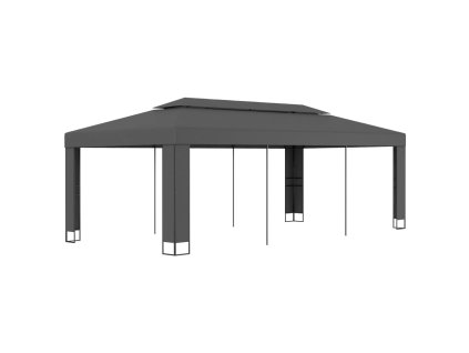 Multidom Altánok s dvojitou strieškou 3x6 m, antracitový
