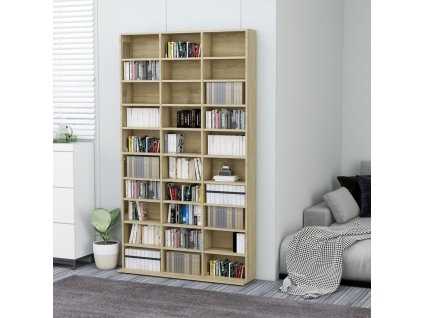 Multidom Skrinka na CD, dub sonoma 102x16x177,5 cm, kompozitné drevo