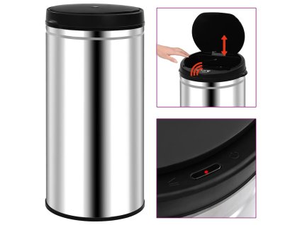 Multidom Automatický odpadkový kôš so senzorom 70 l, nehrdzavejúca oceľ