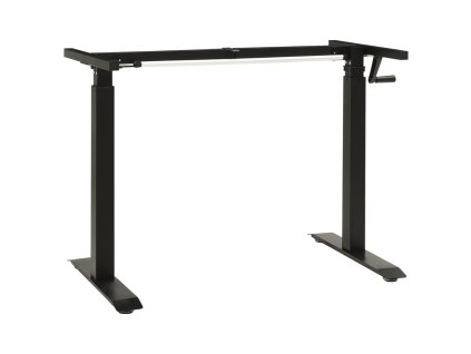 Multidom Výškovo nastaviteľný rám stola ručne ovládaný čierny