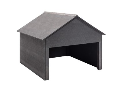 Multidom Garáž pre kosačku šedá 80x80x70 cm WPC