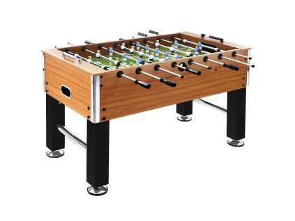 Multidom Stolný futbal oceľ 60 kg 140x74,5x87,5 cm bledohnedý a čierny
