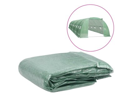 Multidom Náhradná plachta na skleník (32 m²) 400x800x200 cm, zelená