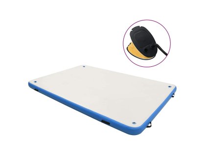 Multidom Nafukovacia plávajúca plošina modro-biela 200x150x15 cm