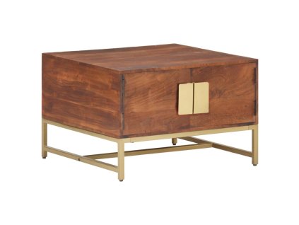 Multidom Konferenčný stolík medovohnedý 67x67x45 cm akáciový masív