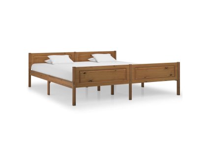 Multidom Posteľný rám borovicový masív medovohnedý 180x200 cm